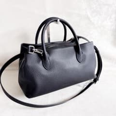 BARCOS バルコス 3層 ショルダーバッグ 2way ハンドバッグ レザー