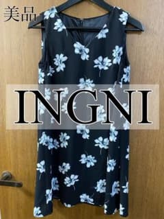 INGNI イング 花柄ノースリAライン／ミニ丈ワンピースのサムネイル
