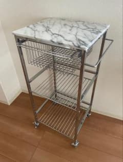 ASPLUND キッチンワゴン マーブルトップトローリー S 幅45cm - メルカリ