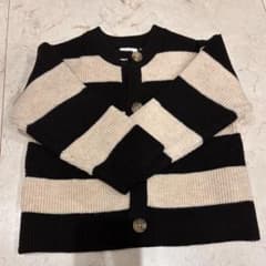 ZARA ベビー ニットカーディガン ボーダー 92cmのサムネイル