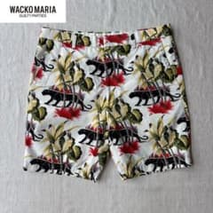 WACKO MARIA ワコマリア アロハ パンサー ショートパンツ 総柄 L 