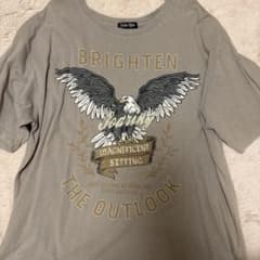 イーグルプリント 半袖Tシャツ グレーのサムネイル