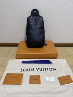 アヴェニュー スリングバッグ N41720 ダミエアンフィニ レザー オニキスのサムネイル