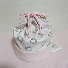 リラックマNEW BASIC RILAKKUMA巾着ポーチ＊ピンク～コリラックマ