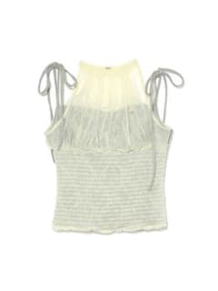 トップス andmary Paula lacey chiffon tops Blue Paula lacey chiffon tops ”blue” - メルカリ