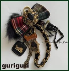 【guri guri】VINTAGE じゃらじゃらキーホルダー/スカル骸骨ドクロ guri guri】VINTAGE じゃらじゃらキーホルダー/スカル骸骨ドクロ