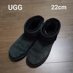 UGG　ムートンブーツ　黒　22cm
