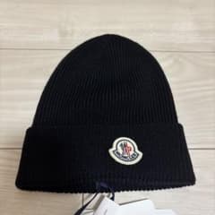 Moncler ニット帽 新品未使用 タグ付 ブラック　黒のサムネイル