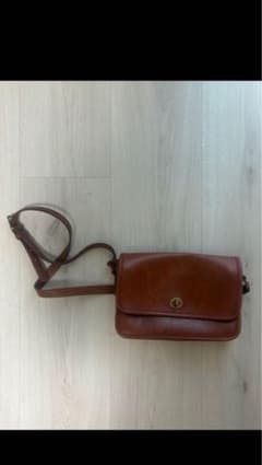 COACH レザー ショルダーバッグ ブラウンのサムネイル