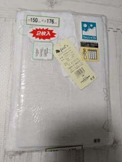 【未使用】花柄レースカーテン 2枚入 150x176cmのサムネイル
