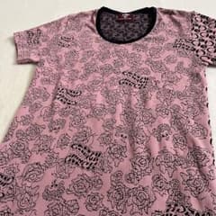 CLUTCH 極楽鳥 総柄ニットTシャツ90s ヴィンテージ 原宿系Y2Kのサムネイル