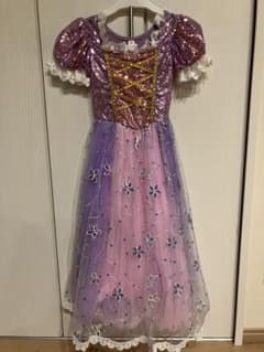 ラプンツェル風　ドレス　120 プリンセス　コスプレ　ハロウィン　仮装のサムネイル