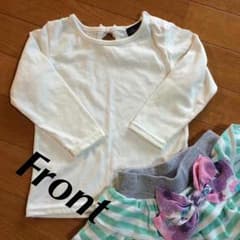 まちゃまちゃ様専用 白ロンT 背中リボン付きのサムネイル