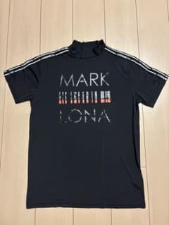 MARK&LONA 半袖モックネックシャツ ブラック Lサイズ - メルカリ