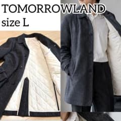 極美品✨トゥモローランド メンズ L ヘリンボーン チェスターコート