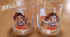 不二家 ペコちゃん グラス 2個セットのサムネイル