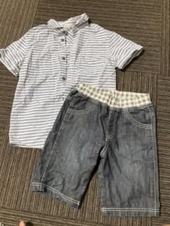 H&M キッズ シャツ ハーフパンツ セット 120cmのサムネイル