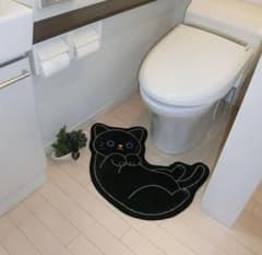 黒猫　トイレマットのサムネイル