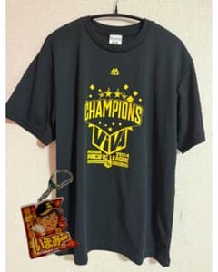 ⁠【ホークス】今宮健太 2024優勝記念Tシャツ(L)＆キーホルダーセットのサムネイル