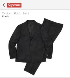 supreme tartan wool suit BLACKのサムネイル