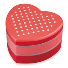 ☆pink様専用☆　ハート  二段重箱  　　　　 RED(レッド)　ドットのサムネイル