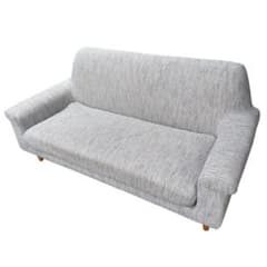 極美品】ウニコ ボアラム カバーリングソファ 2.5シーター グレー 