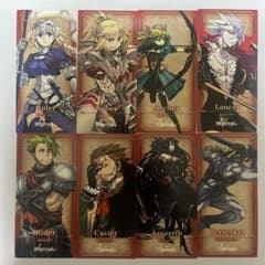 Fate/Apocrypha 게이머즈 특전 W 캐릭터 카드 전 8종 세트