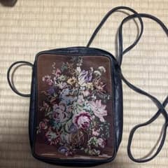 ゴブラン織り 花柄 ショルダーバッグのサムネイル