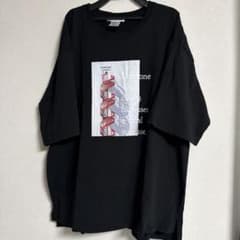 グラフィックTシャツ 螺旋階段プリント ブラックのサムネイル