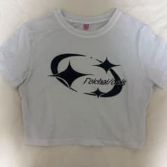 ロゴプリント チビTシャツ ホワイト Mサイズのサムネイル