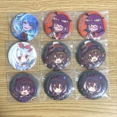 東方Project 缶バッジ　ダイソー　チルノ　小悪魔　慧音　文　ぬえ　正邪のサムネイル