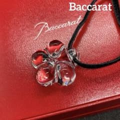 ステキ♪Baccarat バカラ ネックレス LiLi リリ フラワー 赤 お花 Baccarat バカラ リリフラワー ネックレス チョーカー クリスタル