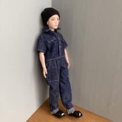 BTS マテルドール服　デニムオールインワン　つなぎ　コアファッションドールのサムネイル