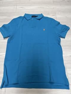 POLO RALPH LAUREN カスタムスリムフィット ポロシャツ M 青のサムネイル