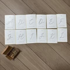 【結婚式のテーブルナンバー】 クリップ付きのサムネイル