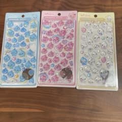 しずくちゃん　シール　三枚セットのサムネイル