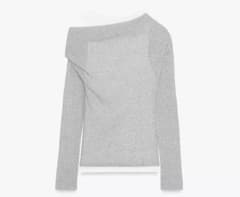 ZARA ダブルレイヤー風アシンメトリーTシャツ - メルカリ