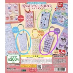 【サンリオ】BONBON DROP ミニチュアチャーム　6つセットのサムネイル