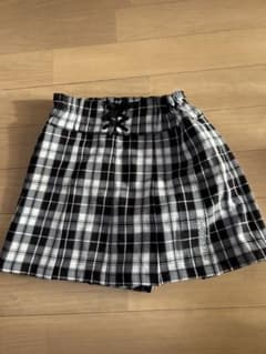 ANNA SUIチェック柄プリーツスカート風キュロットのサムネイル