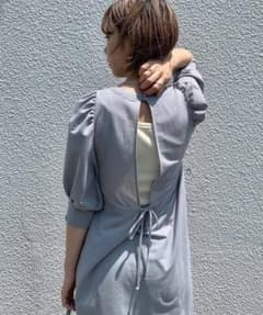 カスタネ  パフギャザーワンピースのサムネイル