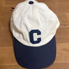 Cロゴ ベースボールキャップ ホワイト×ネイビーのサムネイル