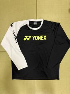 YONEX ヨネックス 長袖Tシャツ ブラック ホワイト Lサイズのサムネイル