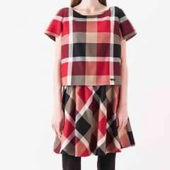 ブルーレーベル♡美品!チェックワンピースのサムネイル