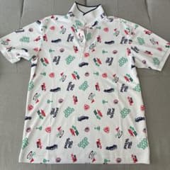 IGNIO ゴルフプリントポロシャツ Lのサムネイル