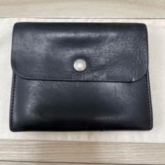 値下げ中‼️ MHL. 二つ折り財布 ブラック レザーのサムネイル