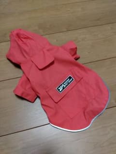 犬用レインコート　赤色　Mサイズのサムネイル