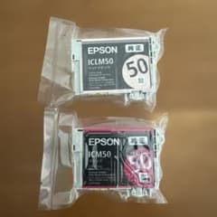 （値下）EPSON 純正インクカートリッジ ICLM50 ICM50 2個セットのサムネイル