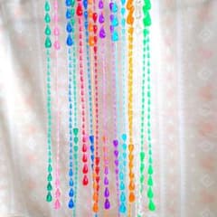 ビーズカーテン・のれん／しずく型／平成レトロ - メルカリ