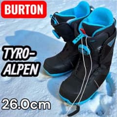BURTON バートン TYRO タイロ　26cm US8 ブーツ BURTON バートン TYRO-ALPEN タイロ アルペン スノボ 26.0 - メルカリ