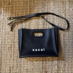 完売品sacai サカイ ショッパーバッグ ショルダーストラップ付 黒
